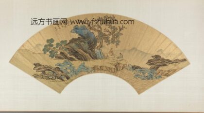 明 吴令古木高士扇.jpg