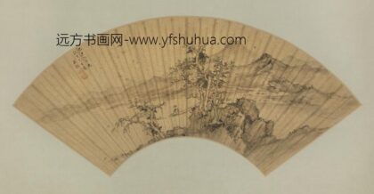 明 吴振秋江泛艇扇页.jpg