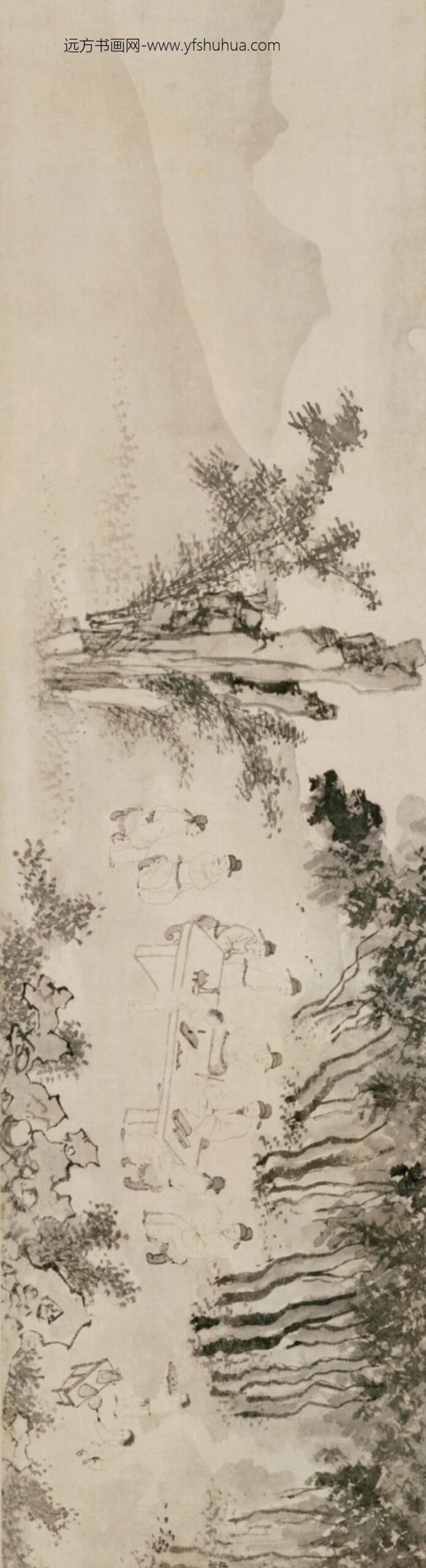 明-周官观灯图卷_