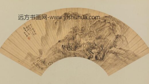 明 唐志契茅山上宫图扇页.jpg