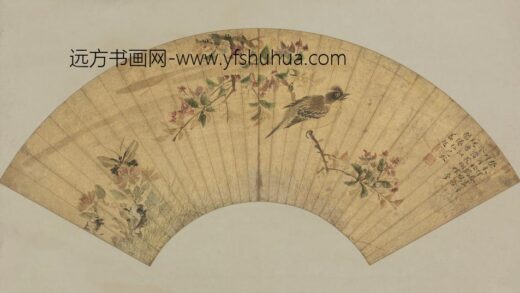 明 姜起花鸟扇.jpg
