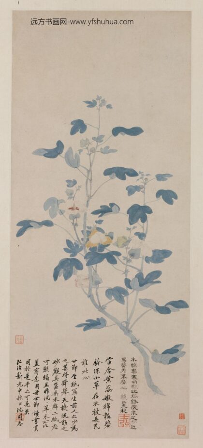 明 孙艾木棉图轴.jpg