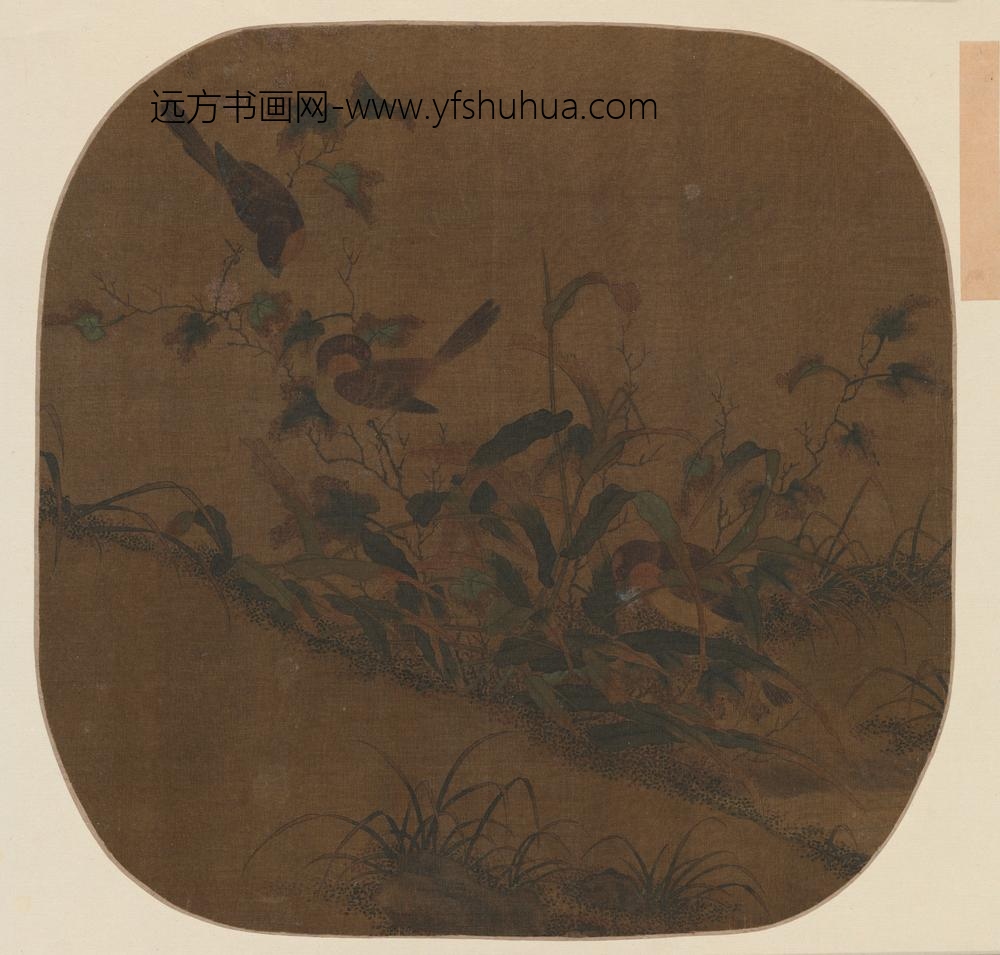 明-宋元集册第二本-明人群雀图