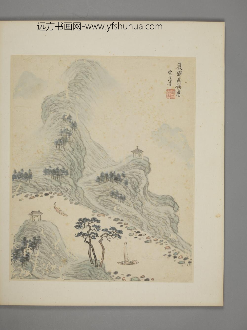 明-宋懋晋江南名胜图册-