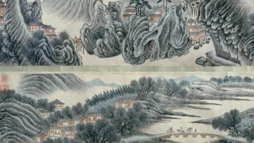 明 宋懋晋溪山春信图卷.jpg