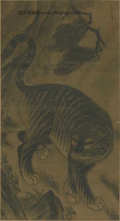 明 寿峰画虎轴.jpg