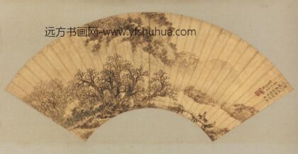明 张凤仪寒山万木扇.jpg
