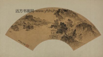 明 张凤仪山水扇.jpg