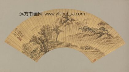 明 张凤仪霜经宿鸟扇.jpg
