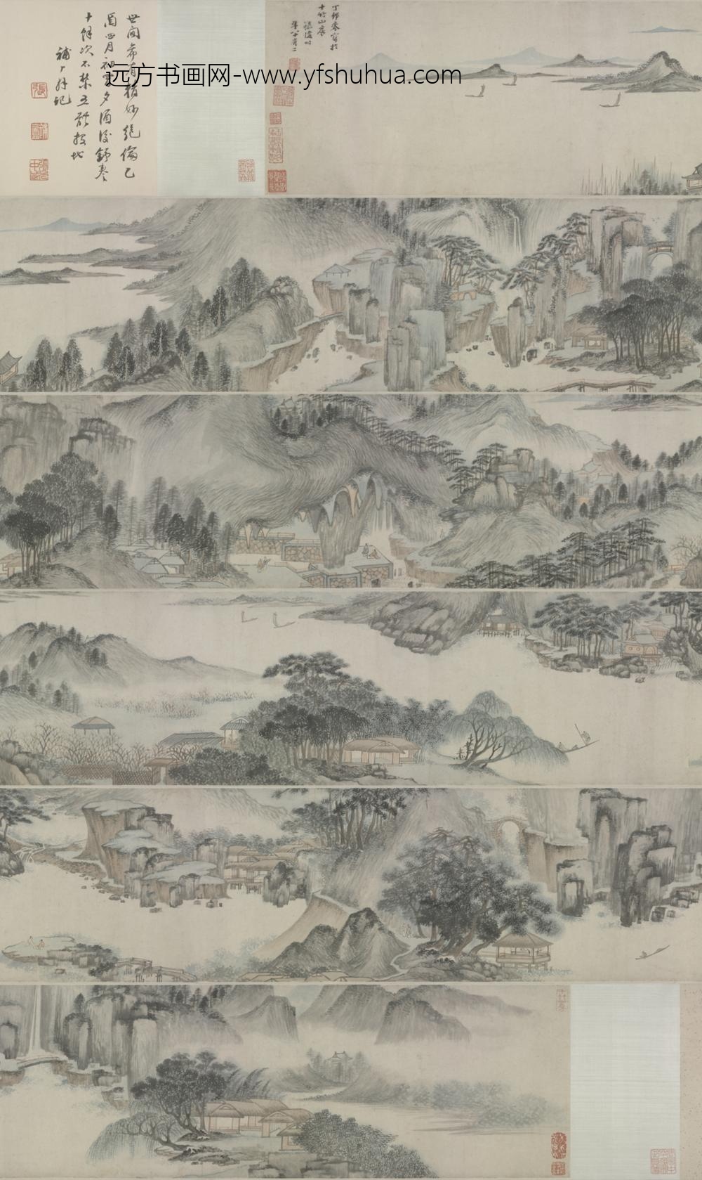 明-张復山水卷