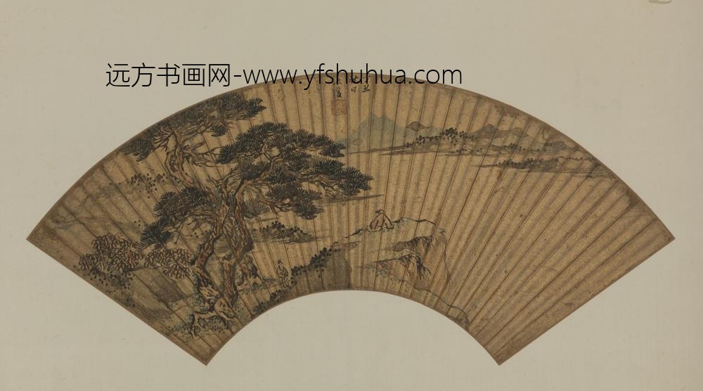 明-张復山水扇