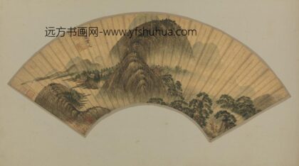 明 张震之山水扇面.jpg