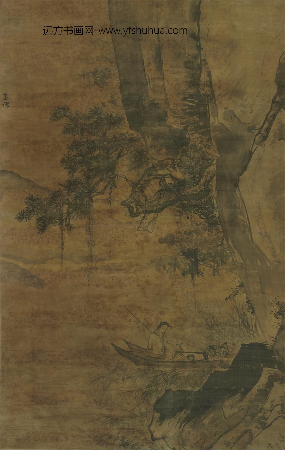 明-彭舜卿山水人物轴