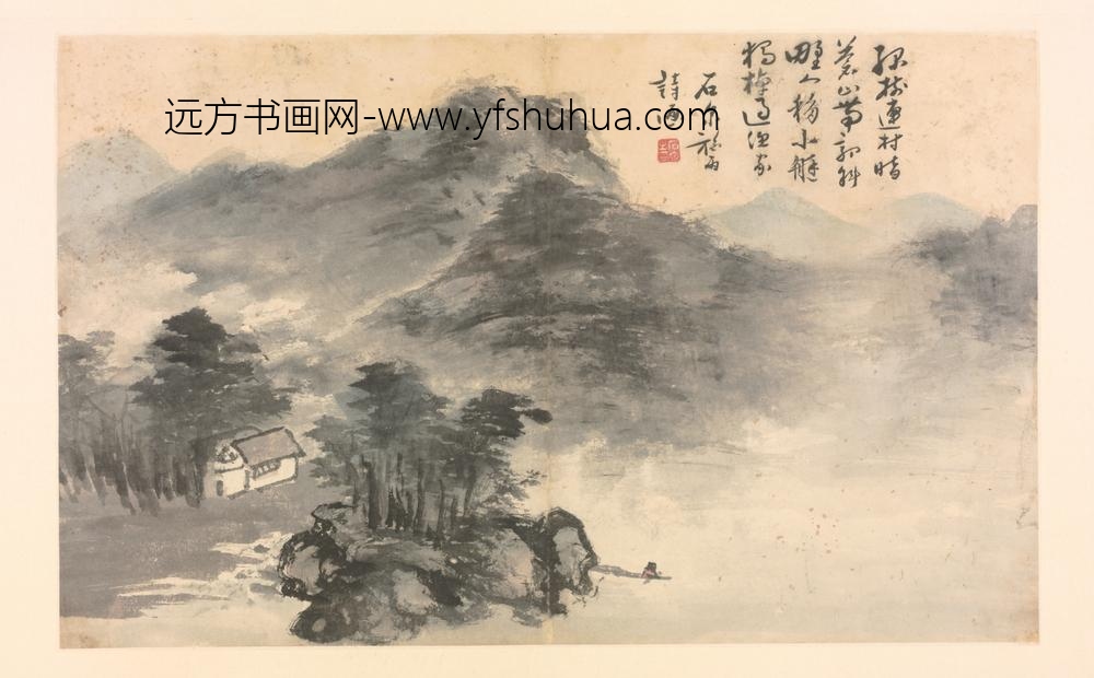 明-施雨山水花卉册-