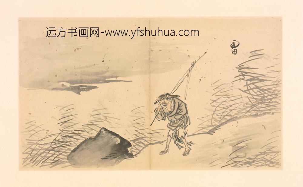 明-施雨山水花卉册-