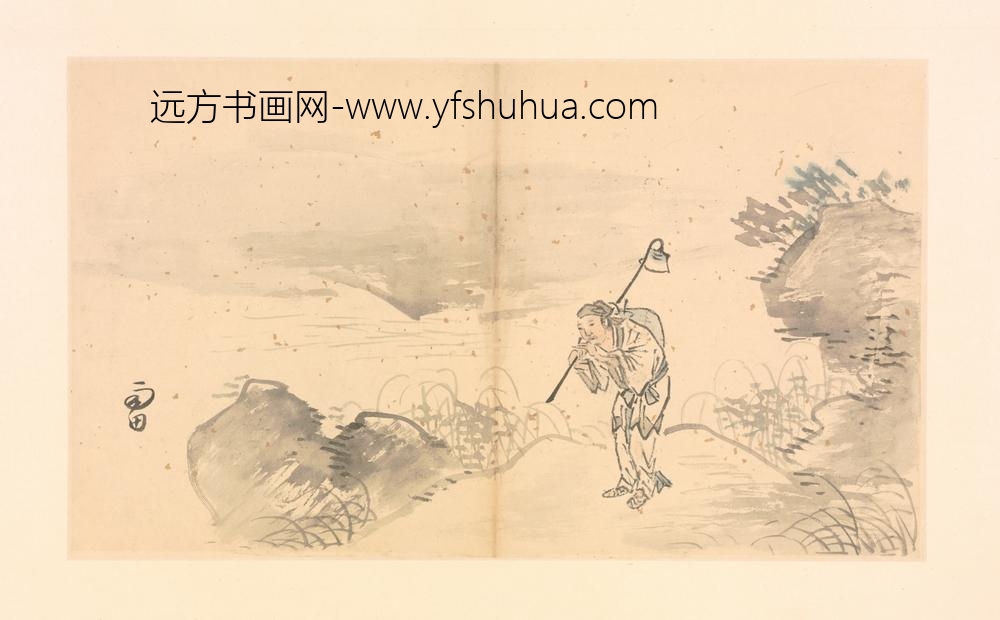 明-施雨山水花卉册-