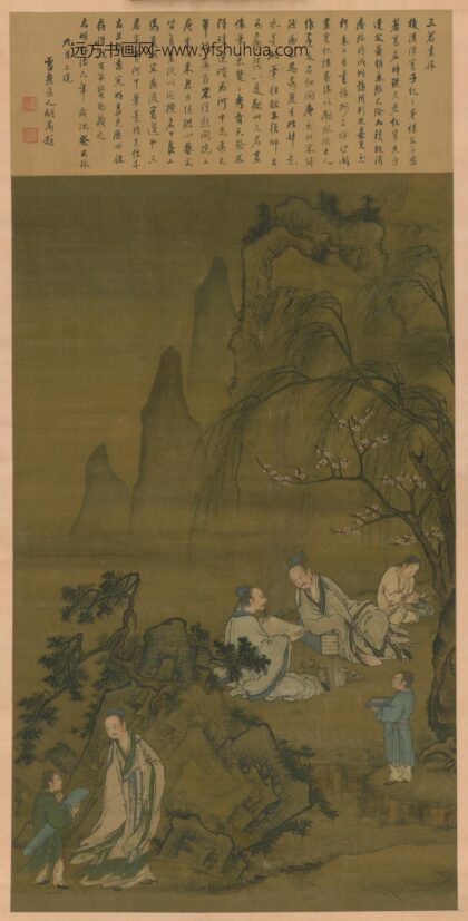 明 明人三君像图轴.jpg