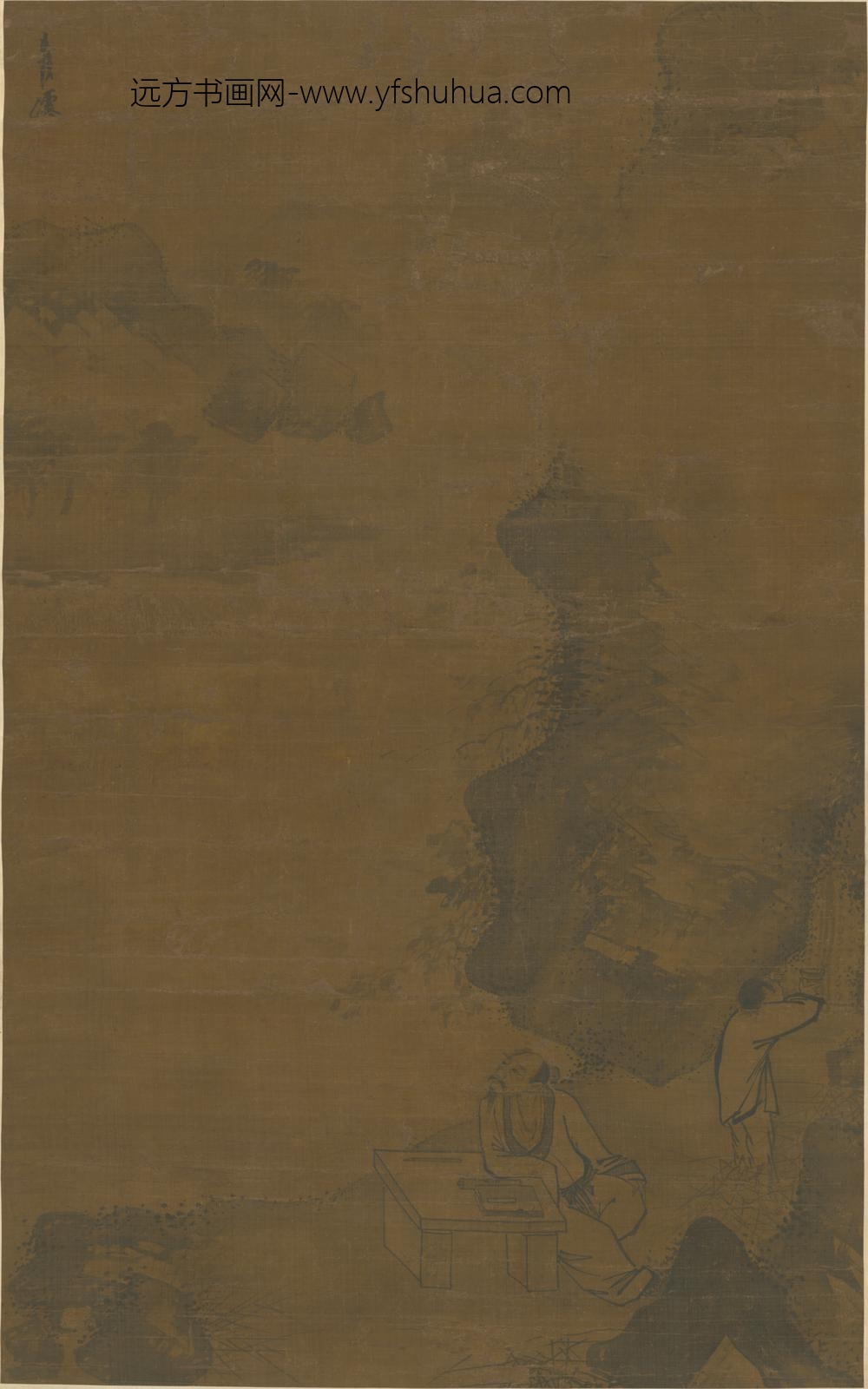 明-明人人物图轴