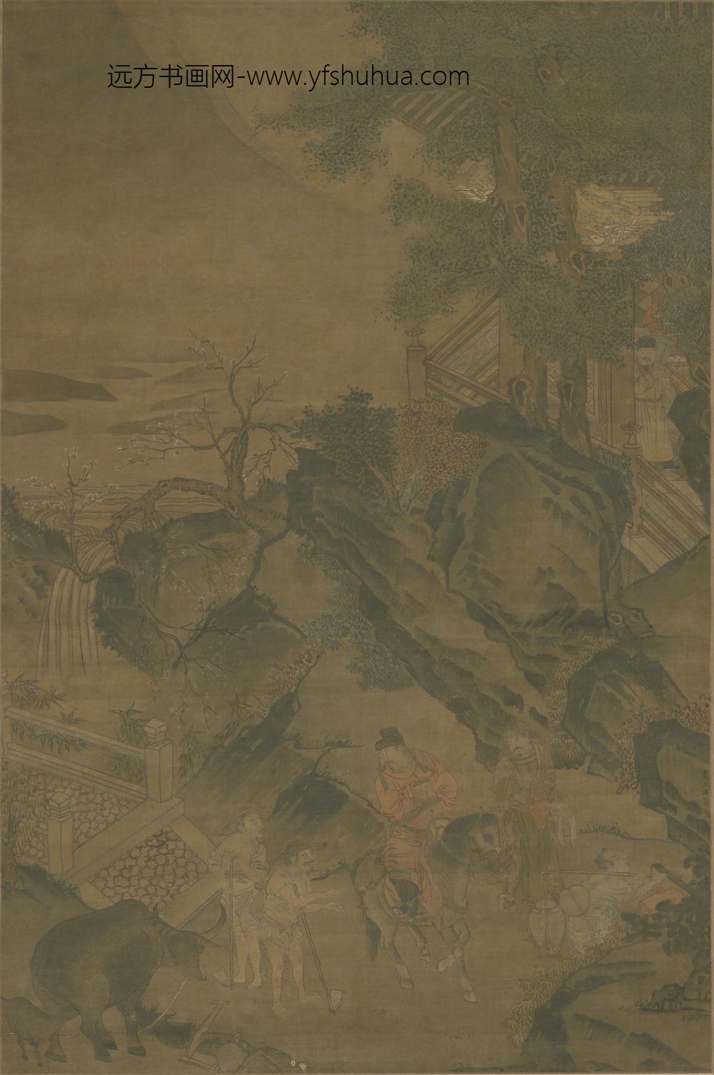 明-明人人物故事图轴