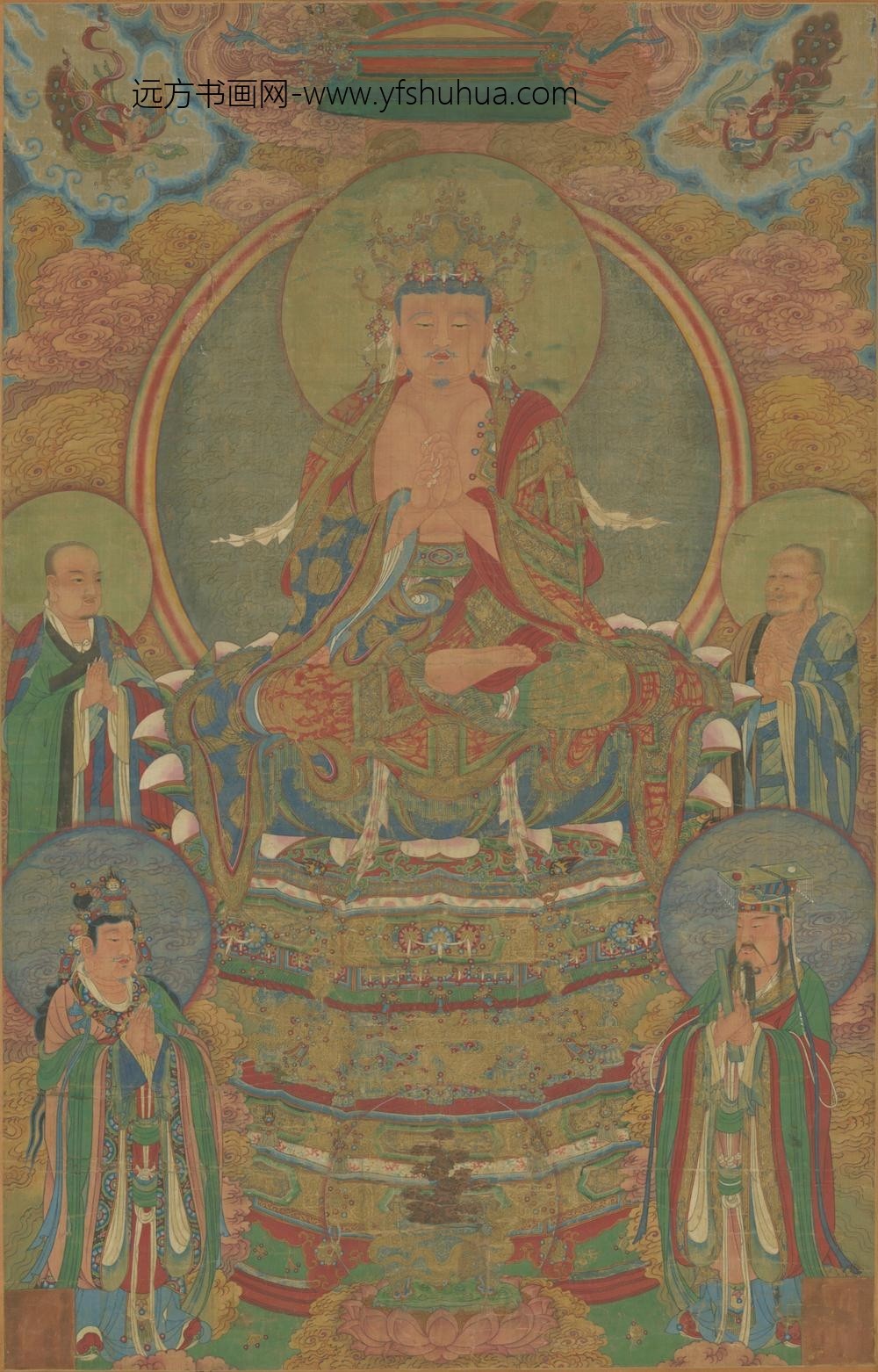 明-明人佛像图轴