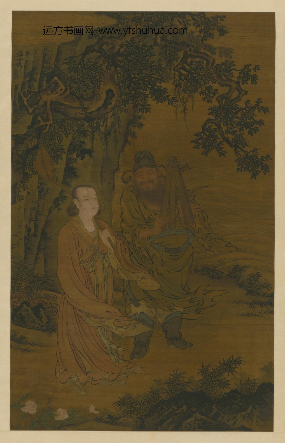 明-明人八仙图轴