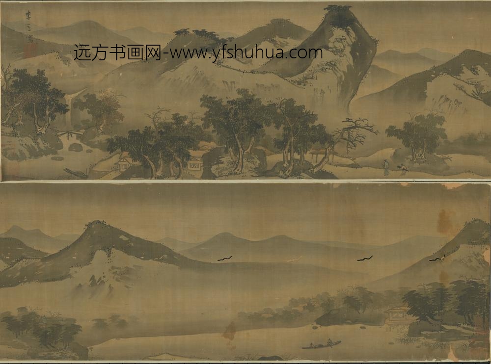 明-明人山水图卷