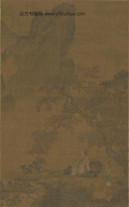明 明人枫林停车图轴.jpg