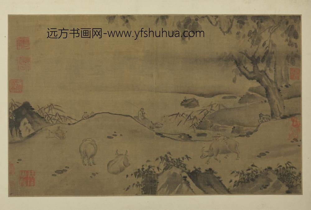 明-明人牧牛单页
