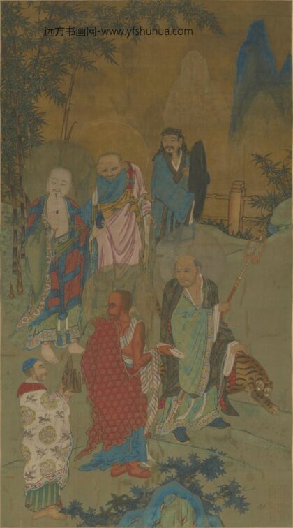明 明人画佛像轴.jpg