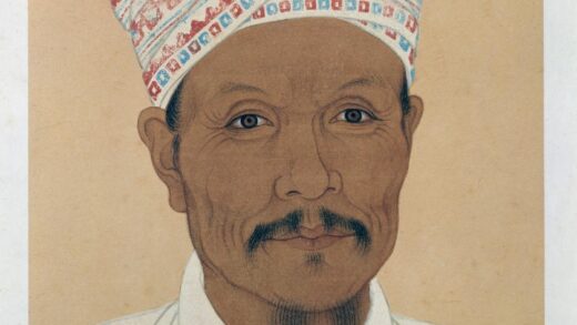 明 明人画唐宋君臣像册 头目宝圭由德半身像页.jpg