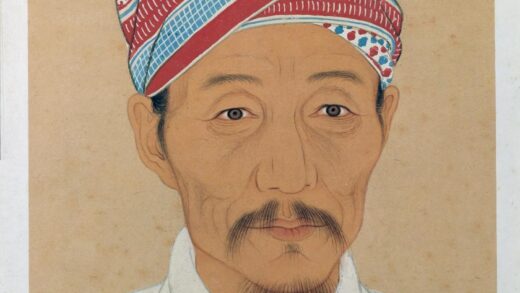 明 明人画唐宋君臣像册 通事麻林机半身像页.jpg