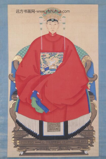 明 明人画女像轴.jpg