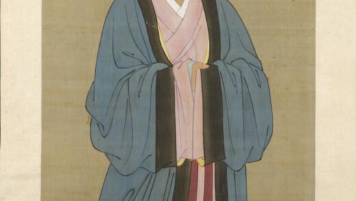 明 明人画张良像轴.jpg