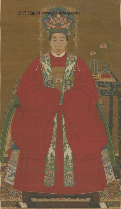 明 明人画朝服像轴.jpg