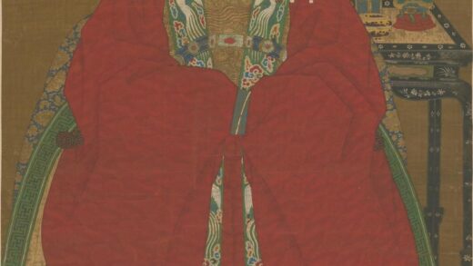 明 明人画朝服像轴.jpg