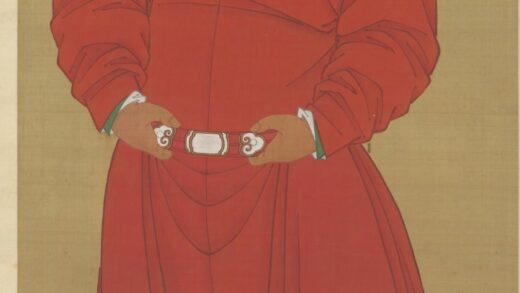 明 明人画李克用像轴.jpg