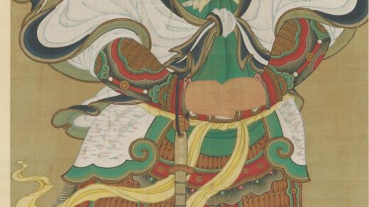 明 明人画薛仁贵像轴.jpg