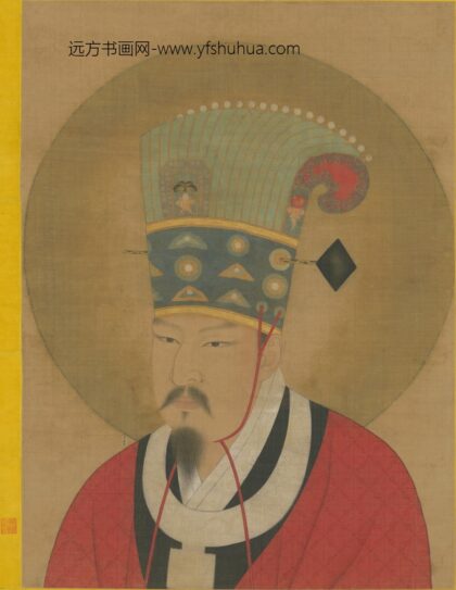 明 明人画赵顼半身像轴.jpg