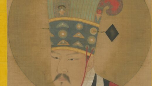 明 明人画赵顼半身像轴.jpg