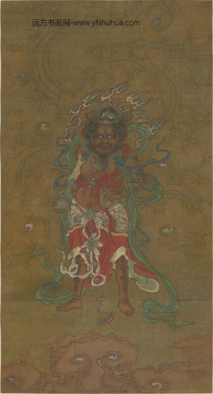 明 明人神像图轴.jpg