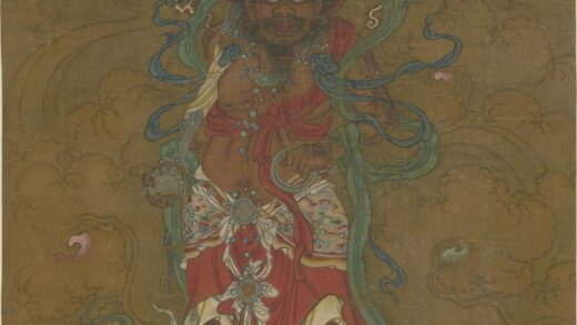 明 明人神像图轴.jpg