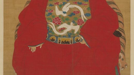 明 明人红袍男坐像图轴.jpg