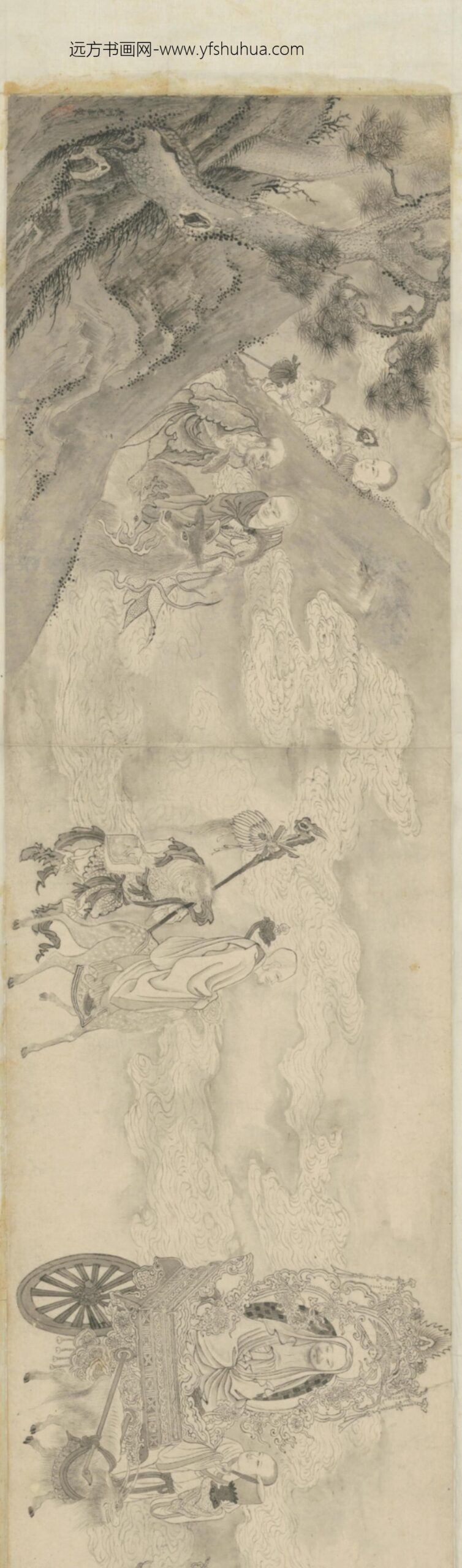 明-明人罗汉图卷_