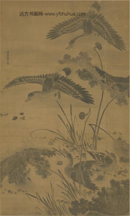 明 明人芦雁图轴.jpg