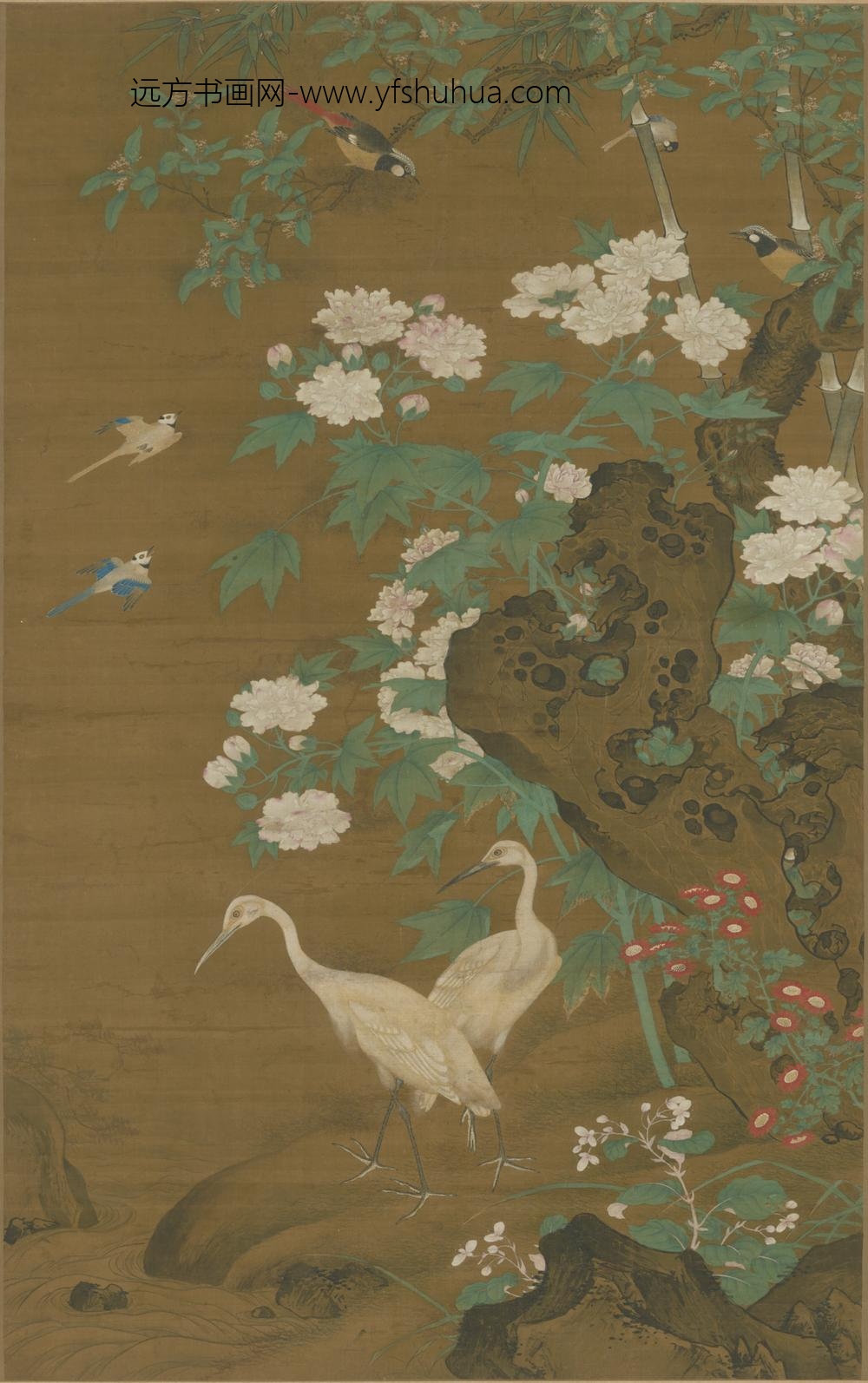 明-明人花鸟图轴