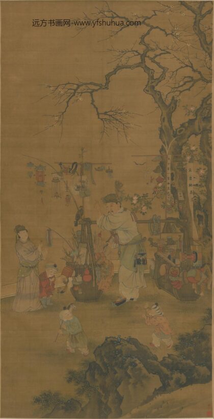 明 明人货郎图轴.jpg