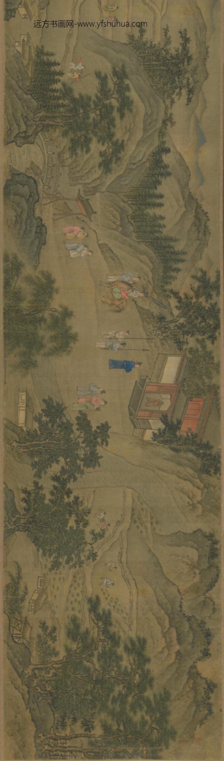 明-明人驱虎图卷_
