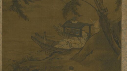 明 明人麦舟助友图轴.jpg
