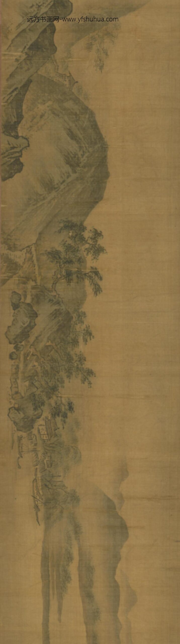 明-明山画山水图卷_