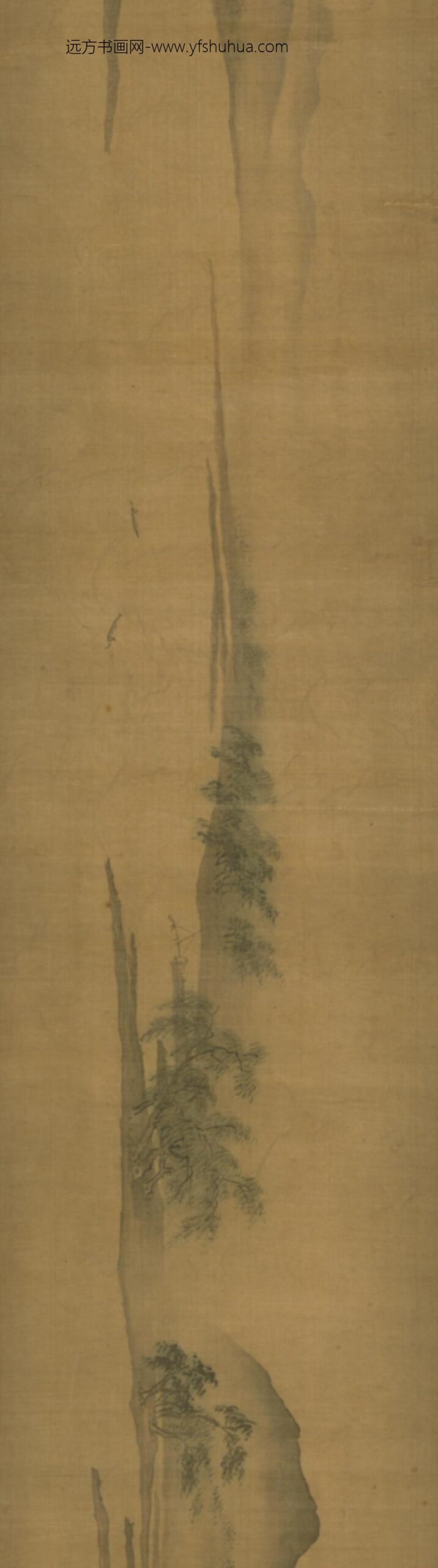 明-明山画山水图卷_